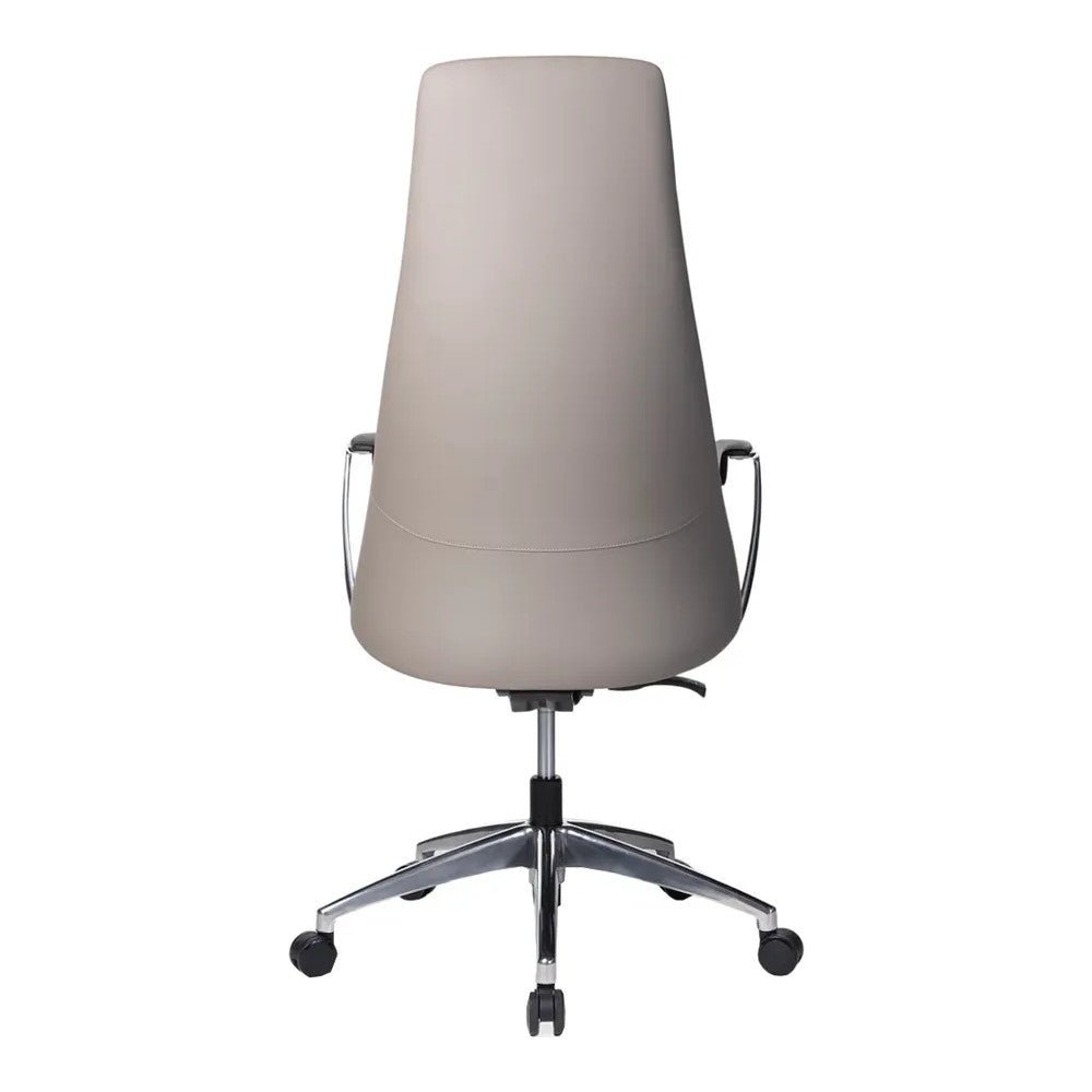 Silla de Oficina Ejecutiva Respaldo Alto - VERSA ALTUS EDGE - Varios Colores - Tapizado en PU con Mecanismo Reclinable y Estrella de 5 Puntas en Aluminio - AL-640 - VERSA - NOGAL BEAT - Silla Directiva