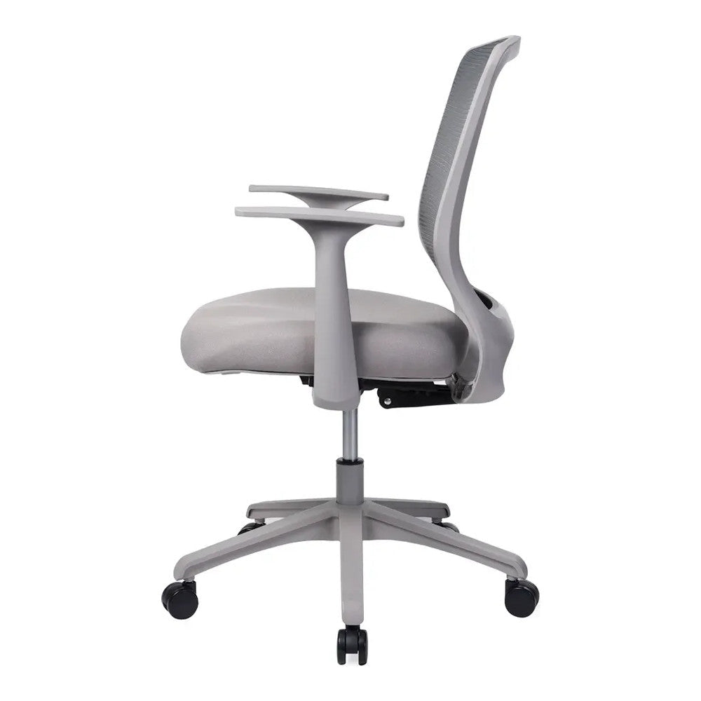 Silla de Oficina Ejecutiva Respaldo Medio - VERSA ALTUS OMEGA - Estructura Aluminio - Version Gris - AL-2632G - VERSA - NOGAL BEAT - Silla Ejecutiva