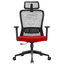 Silla ejecutiva GERSA Fent Alto negro con respaldo en malla y soporte lumbar ajustable.