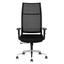Silla ejecutiva Techno Ekho Black negro con respaldo en malla y base cromada de 5 puntas.