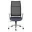 Silla ejecutiva Techno Ekho Gray gris con respaldo en malla y base cromada de 5 puntas.