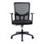 Silla de Oficina Ejecutiva - VERSA ALTUS CAVALLI - Estructura Aluminio - Asiento Tapizado en Tela con Costura y Respaldo - AL-294N - VERSA - NOGAL BEAT - Silla Ejecutiva