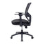 Silla de Oficina Ejecutiva - VERSA ALTUS CAVALLI - Estructura Aluminio - Asiento Tapizado en Tela con Costura y Respaldo - AL-294N - VERSA - NOGAL BEAT - Silla Ejecutiva