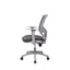 Silla de Oficina Ejecutiva - VERSA ALTUS PRATA - Estructura Aluminio - Asiento Tapizado en Tela con Costura y Respaldo - AL-294G - VERSA - NOGAL BEAT - Silla Ejecutiva