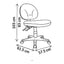 Silla de Oficina Industrial Operativa Uso Rudo - VERSA ALTUS STUDIO - Estructura Aluminio - Asiento y Respaldo con Soporte Lumbar Tapizado - AL-440 - VERSA - NOGAL BEAT - Silla Industrial