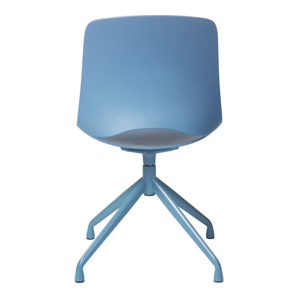 Silla de Oficina Operativa 4 Puntas - VERSA ALTUS PITCH - Concha - Asiento y Respaldo en Polipropileno - AL-614 - VERSA - NOGAL BEAT - Silla Operativa