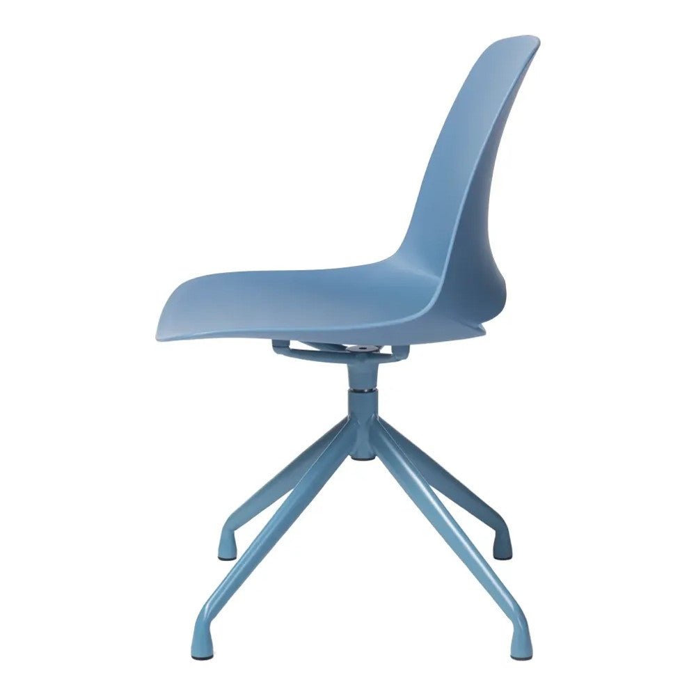 Silla de Oficina Operativa 4 Puntas - VERSA ALTUS PITCH - Concha - Asiento y Respaldo en Polipropileno - AL-614 - VERSA - NOGAL BEAT - Silla Operativa