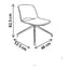 Silla de Oficina Operativa 4 Puntas - VERSA ALTUS PITCH - Concha - Asiento y Respaldo en Polipropileno - AL-614 - VERSA - NOGAL BEAT - Silla Operativa