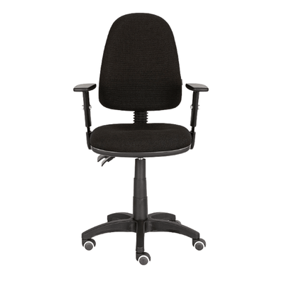 Silla de Oficina Operativa - ALBAR E - 90N CB - Negro - Respaldo y asiento Tapizados - E-90N CB - ALBAR - NOGAL BEAT - Sillas de Oficina