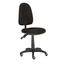 Silla operativa ALBAR E-90N SB negra con respaldo y asiento tapizados sobre base de nylon de cinco puntas