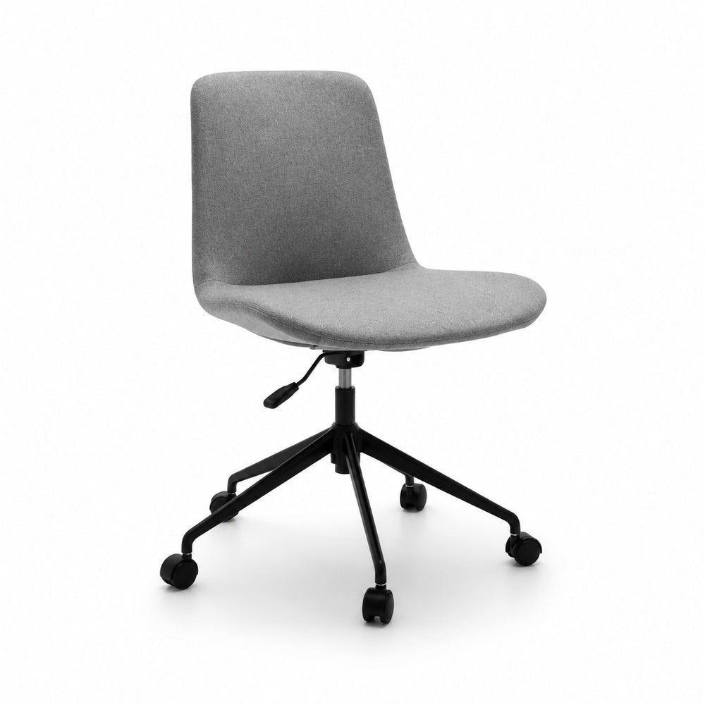 Silla de Oficina Operativa con Ajuste de Altura - VERSA OFFSET - Varios Colores - Tapizada con Espuma Inyectada y Estrella de 5 Puntas en Aluminio - AL-3039 - VERSA - NOGAL BEAT - Silla Operativa