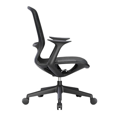 Silla de Oficina Operativa Ergonómica - OFFIHO RAINBOW OHE - 101 - Negro - Respaldo y Asiento en Malla - OHE-101Negro - OFFIHO - NOGAL BEAT - Silla de Oficina