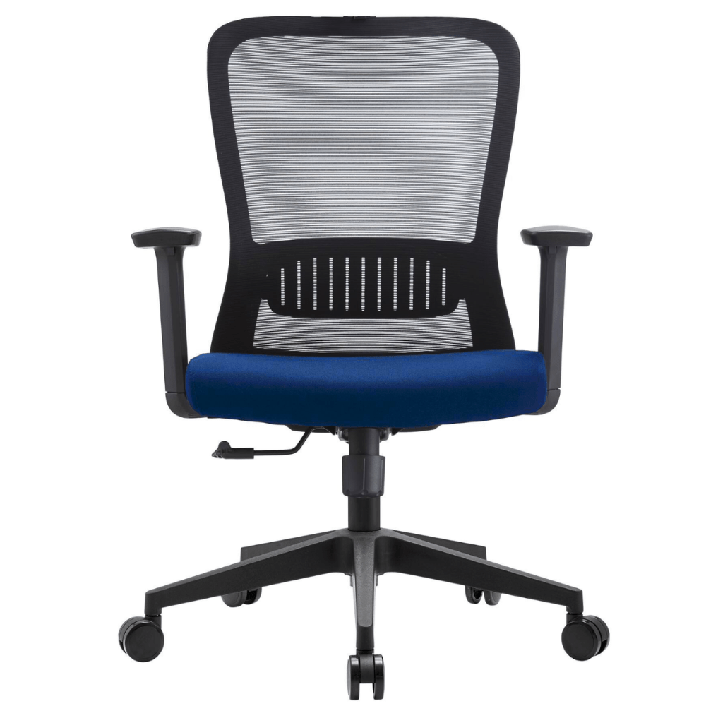 Silla de oficina operativa Gersa Fent Bajo con respaldo en malla, soporte lumbar y asiento tapizado