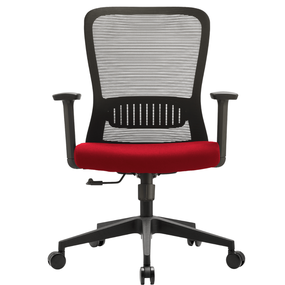 Silla de oficina operativa Gersa Fent Bajo con respaldo en malla, soporte lumbar y asiento tapizado