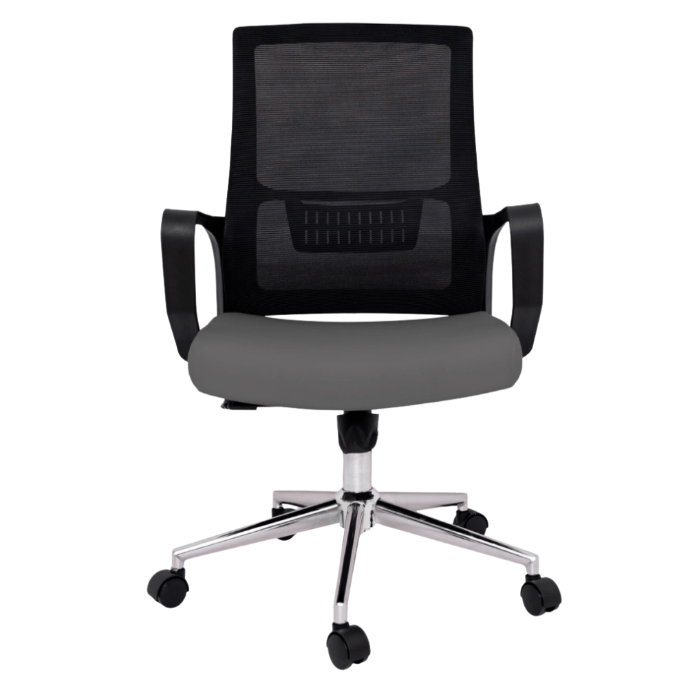Silla de Oficina Operativa Soporte Lumbar - GERSA ZOOM NG BAJO - Varios Colores - Respaldo En Malla y Asiento Tapizado - Zoom NG Bajo - GERSA - NOGAL BEAT - Sillas de oficina