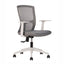 Silla de oficina operativa TECHNO CLICK con respaldo Smartmesh, asiento tapizado y base de 5 puntas en nylon.