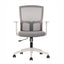 Silla de oficina operativa TECHNO CLICK con respaldo Smartmesh, asiento tapizado y base de 5 puntas en nylon.