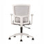 Silla de oficina operativa TECHNO CLICK con respaldo Smartmesh, asiento tapizado y base de 5 puntas en nylon.