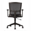Silla de oficina operativa TECHNO CLICK con respaldo Smartmesh, asiento tapizado y base de 5 puntas en nylon.