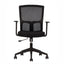 Silla de oficina operativa TECHNO CLICK con respaldo Smartmesh, asiento tapizado y base de 5 puntas en nylon.