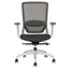 Silla de oficina operativa Techno Soul Express White respaldo bajo blanca con respaldo en malla y soporte lumbar