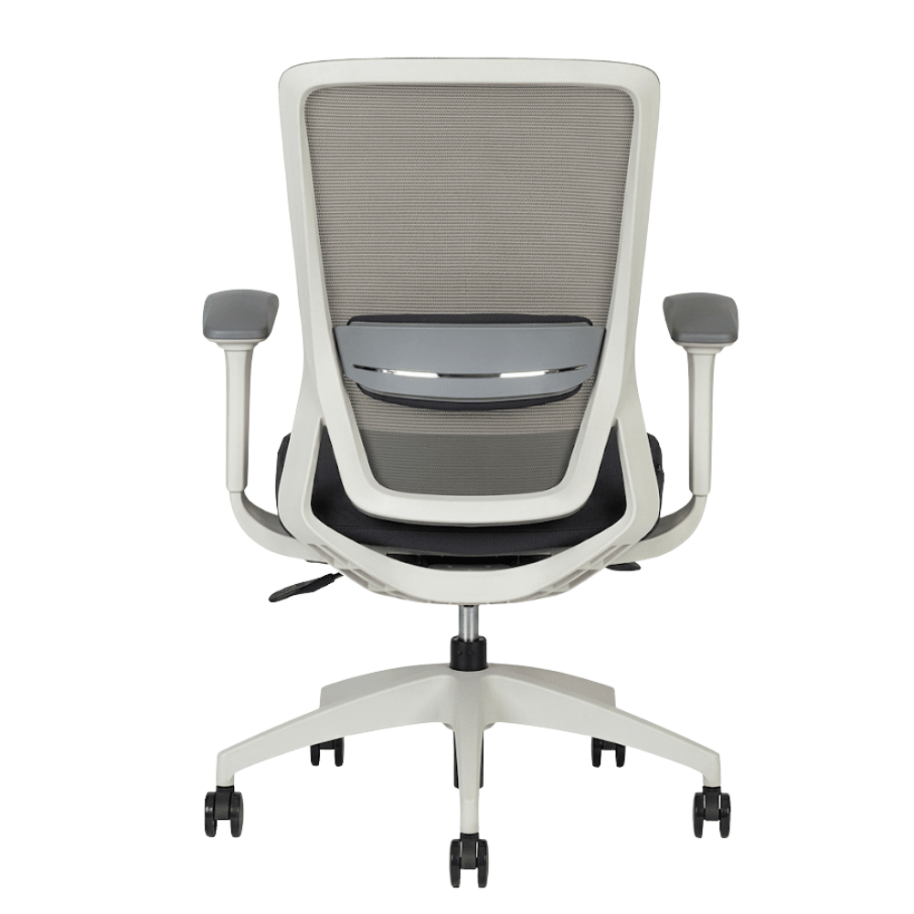 Silla de oficina operativa Techno Soul Express White respaldo bajo blanca con respaldo en malla y soporte lumbar