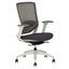 Silla de oficina operativa Techno Soul Express White respaldo bajo blanca con respaldo en malla y soporte lumbar