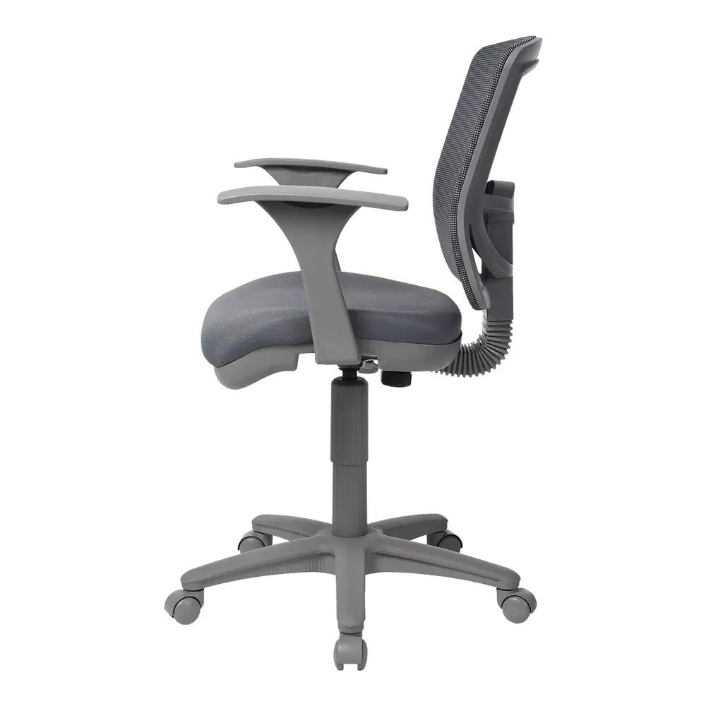 Silla de Oficina Operativa - VERSA ALTUS BRAVA - Estructura Aluminio - Asiento en Espuma Inyectada y Moldeada con Respaldo - AL-447 - VERSA - NOGAL BEAT - Silla Operativa
