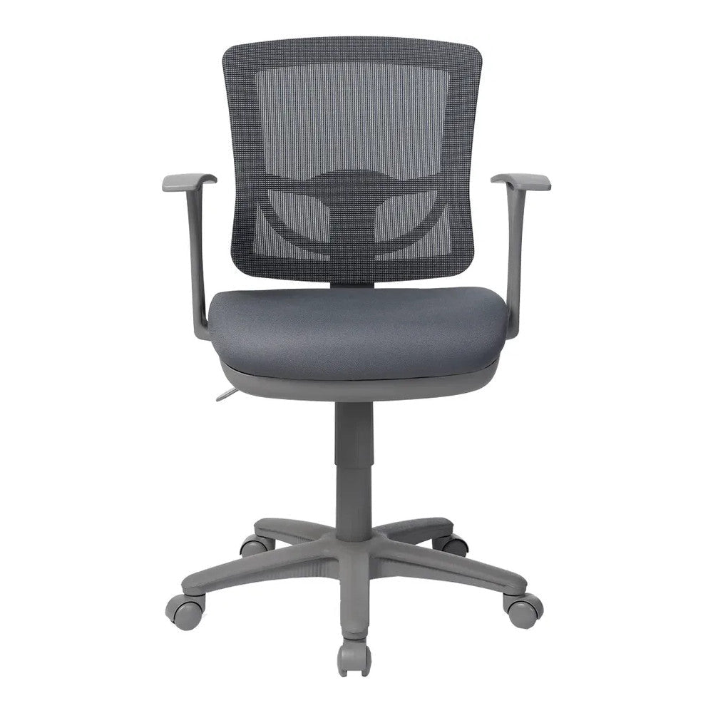 Silla de Oficina Operativa - VERSA ALTUS BRAVA - Estructura Aluminio - Asiento en Espuma Inyectada y Moldeada con Respaldo - AL-447 - VERSA - NOGAL BEAT - Silla Operativa