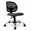 Silla de Oficina Operativa - VERSA ALTUS MACRO - Estructura Aluminio - Asiento Tapizado y Respaldo en Malla y Estrella 5 Puntas Aluminio Pulido - AL-418C - VERSA - NOGAL BEAT - Silla Operativa