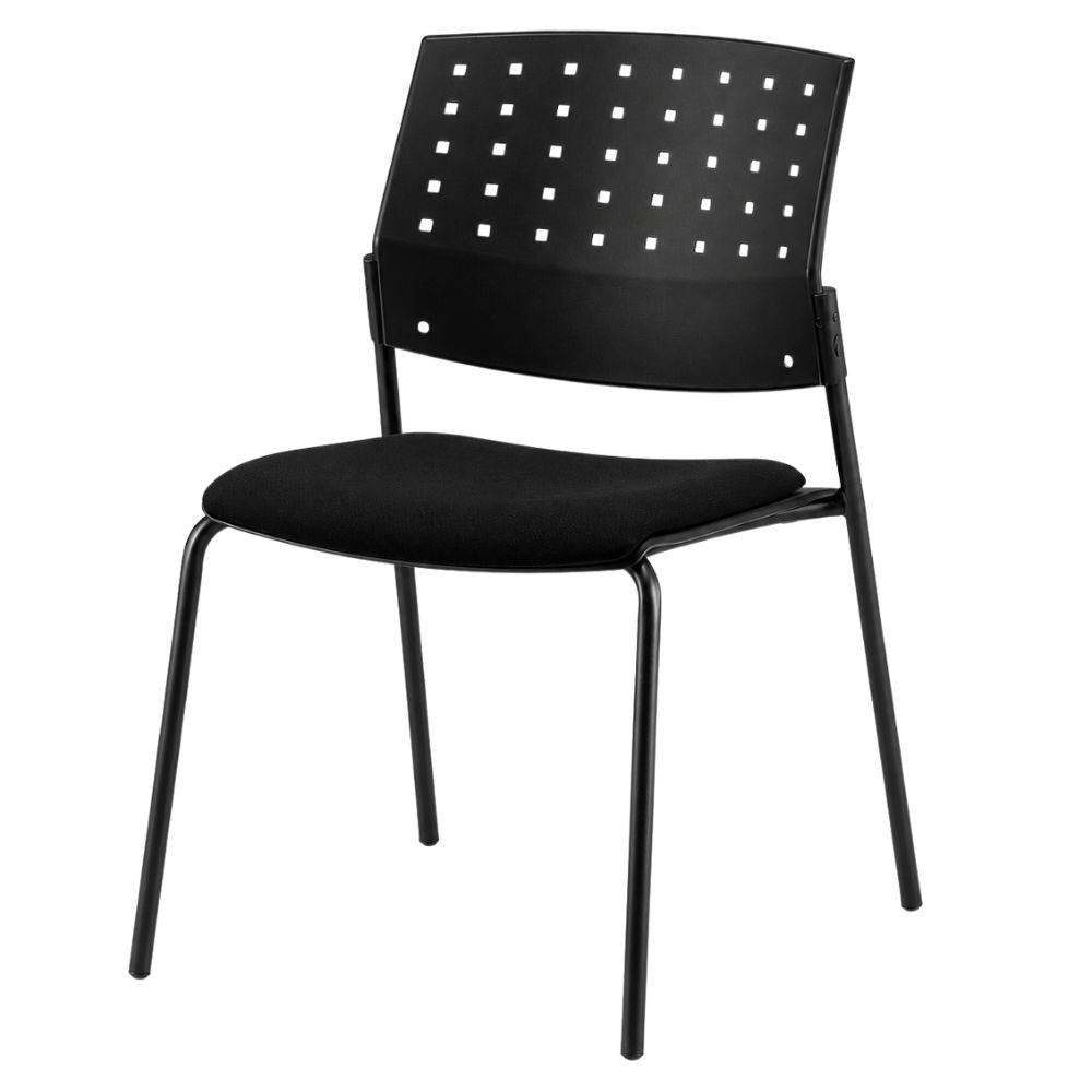 Silla de Oficina para Recepción Asiento Tapizado - LABENZE ARETA 06-00203 - Varios Colores - Patas Tubular Negro