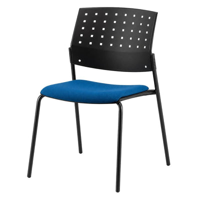 Silla de Oficina para Recepción Asiento Tapizado - LABENZE ARETA 06-00203 - Varios Colores - Patas Tubular Negro