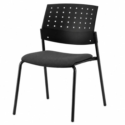 Silla de Oficina para Recepción Asiento Tapizado - LABENZE ARETA 06-00203 - Varios Colores - Patas Tubular Negro