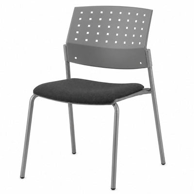 Silla de Oficina para Recepción Asiento Tapizado - LABENZE ARETA 106-00213 - Varios Colores - Patas Tubular Gris