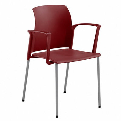 Silla de Oficina para Recepción - LABENZE CLASS 106-0710B - Varios Colores - Tubular Acero Gris Asiento Con Brazos - 106-0710B - Labenze - NOGAL BEAT - Silla de Visita
