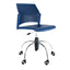 Silla de Oficina Respaldo Multiperforado - LABENZE REPLAY 101-0620G - Varios Colores - Giratoria sin Brazos y Patas Tubular Pintado Cromo - 101-0620G - Labenze - NOGAL BEAT - Silla Secretarial
