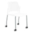 Silla de Oficina Respaldo Multiperforado - LABENZE REPLAY 106-0610r - Varios Colores - Patas Tubular Gris sin Brazos