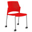 Silla de Oficina Respaldo Multiperforado - LABENZE REPLAY 106-0610r - Varios Colores - Patas Tubular Gris sin Brazos