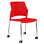 Silla de Oficina Respaldo Multiperforado - LABENZE REPLAY 106-0620r - Varios Colores - Patas Tubular Cromo sin Brazos - 106-0620R - Labenze - NOGAL BEAT - Silla de Visita