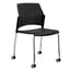 Silla de Oficina Respaldo Multiperforado - LABENZE REPLAY 106-0620r - Varios Colores - Patas Tubular Cromo sin Brazos - 106-0620R - Labenze - NOGAL BEAT - Silla de Visita
