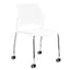 Silla de Oficina Respaldo Multiperforado - LABENZE REPLAY 106-0620r - Varios Colores - Patas Tubular Cromo sin Brazos - 106-0620R - Labenze - NOGAL BEAT - Silla de Visita
