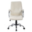 Silla de oficina secretarial Albar E-510 tapizada en vinil con brazos fijos de cromo y base estrella cromo