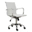 Silla de Oficina Secretarial - ALBAR GA - 002 BL - Blanco - Asiento y Respaldo Tapizado - GA-002 BL - ALBAR - NOGAL BEAT - Sillas de Oficina
