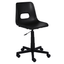 Silla secretarial Albar PL-19 B con asiento de polipropileno de una pieza, base de nylon y pistón cajero