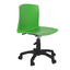 Silla de oficina secretarial Albar PL-21 en polipropileno de una sola pieza con base de nylon de 5 puntas
