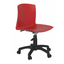 Silla de oficina secretarial Albar PL-21 en polipropileno de una sola pieza con base de nylon de 5 puntas