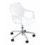 Silla secretarial Colos Vesper 2SWal con brazos, asiento y respaldo de polipropileno y base estrella de aluminio.