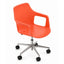 Silla secretarial Colos Vesper 2SWal con brazos, asiento y respaldo de polipropileno y base estrella de aluminio.