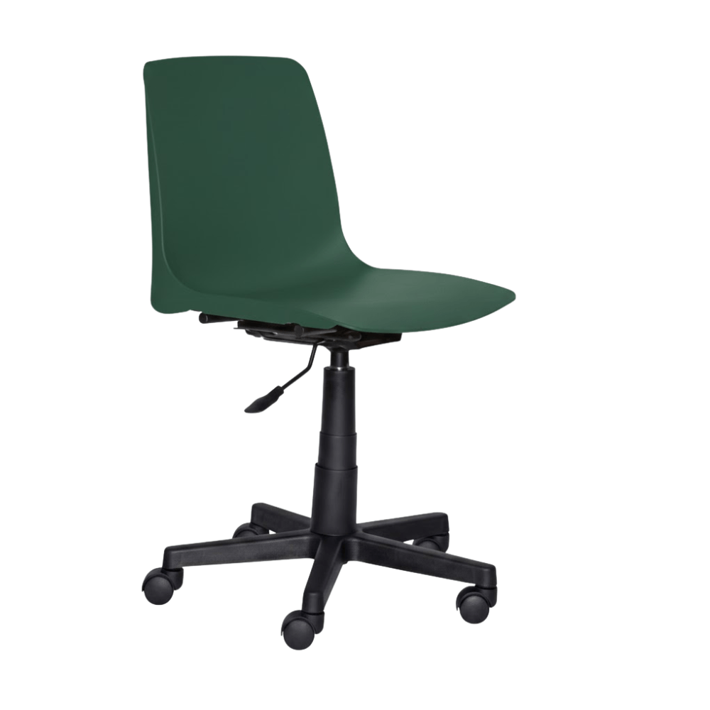 Silla secretarial ergonómica Albar PL-32 en polipropileno con base de nylon de cinco puntas