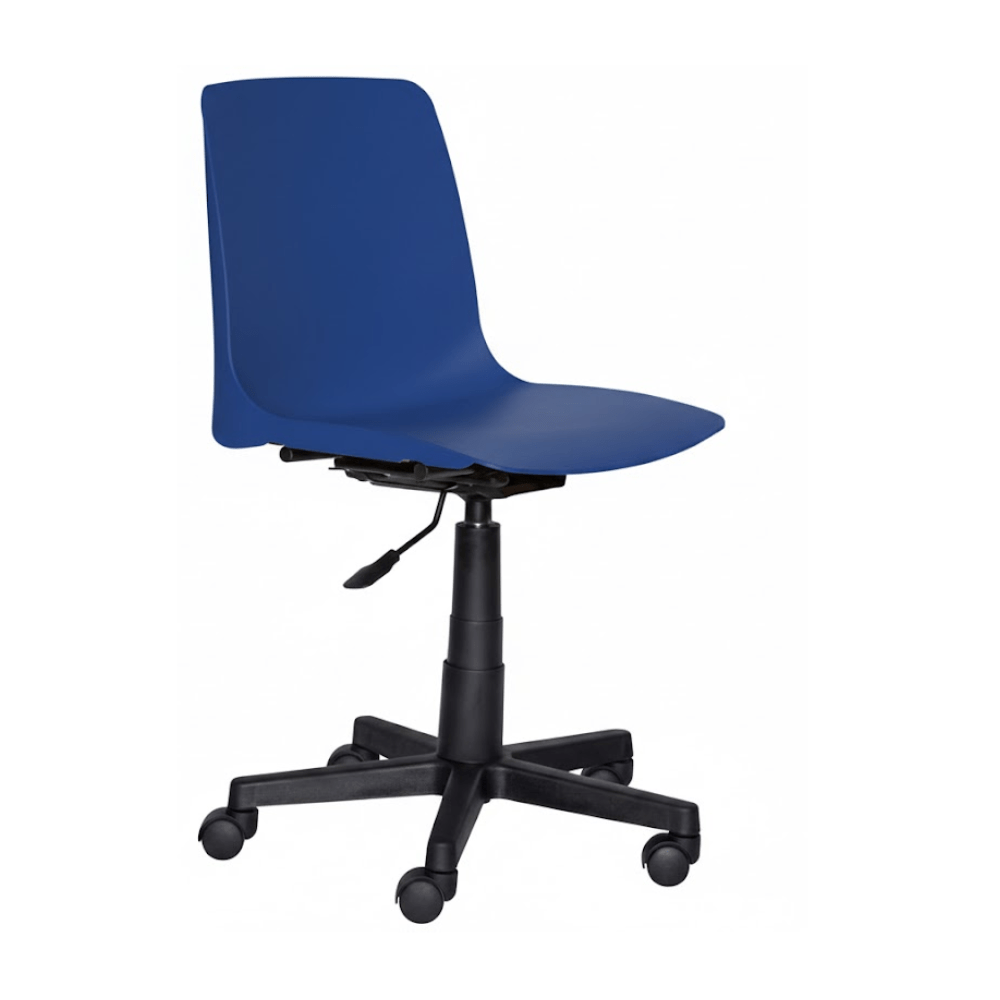 Silla secretarial ergonómica Albar PL-32 en polipropileno con base de nylon de cinco puntas